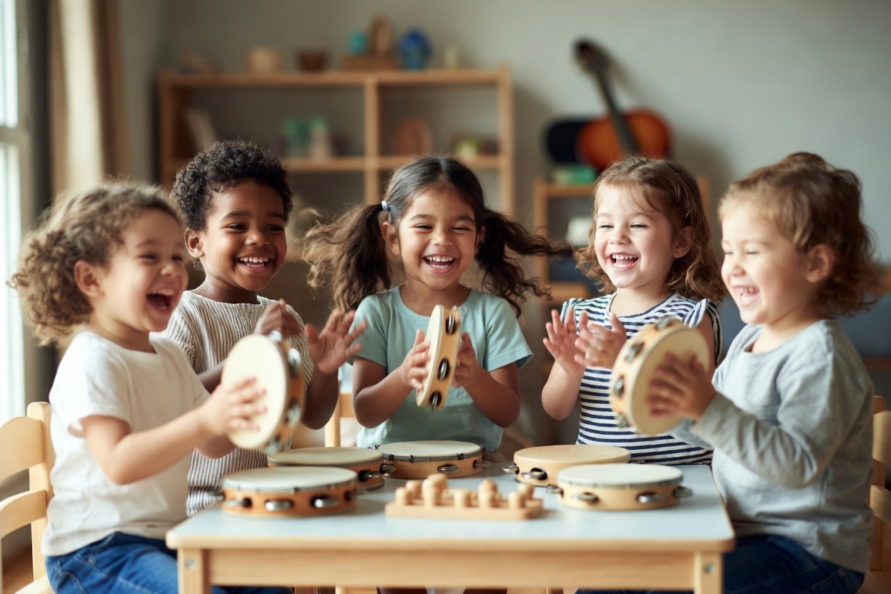 Educator preparing a calm home daycare environment